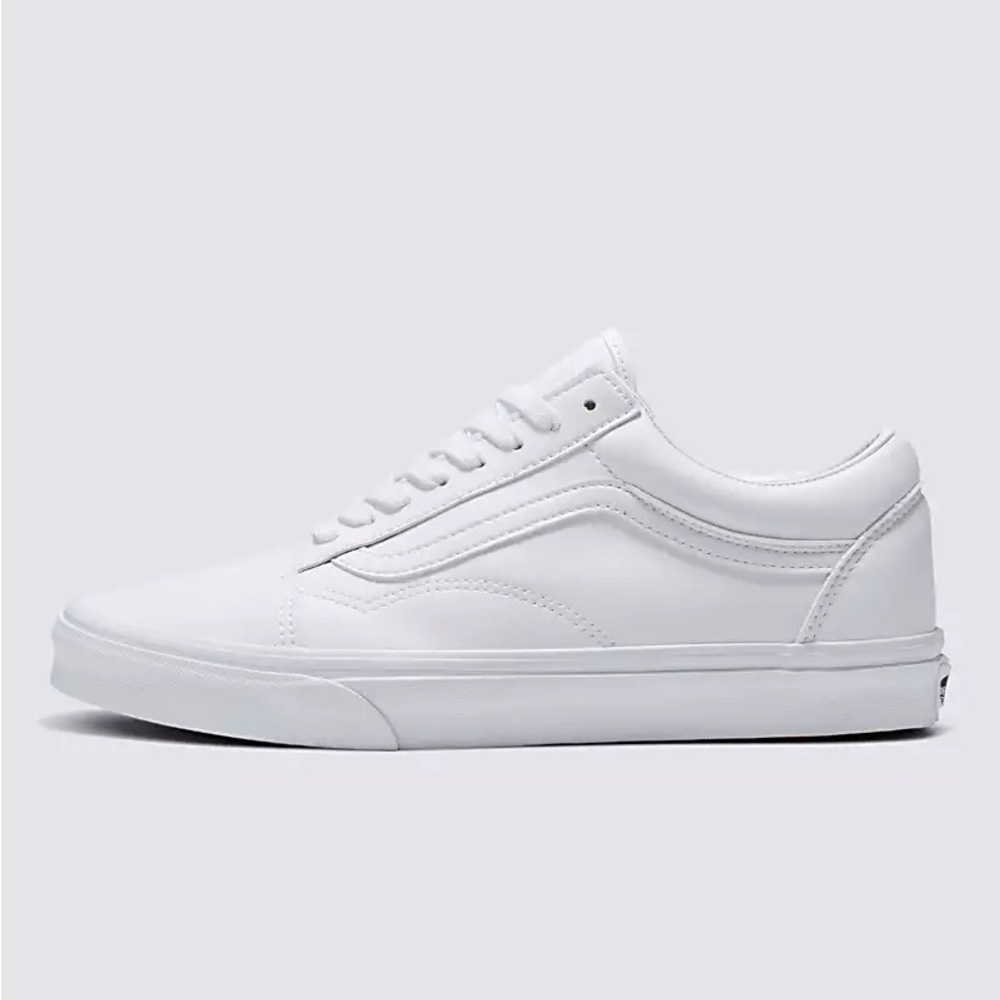 White Old Skool Vans